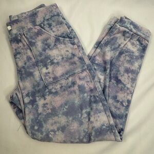 Cat & Jack Tie Dye  Blue Purple Jogger Pajama Pants Youth Girls 10/12
